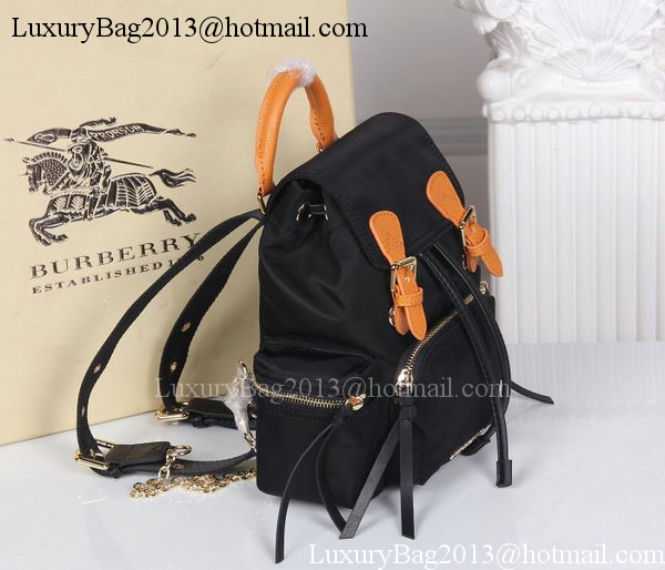 Burberry Backpack Fabric BU40166 Black&Orange