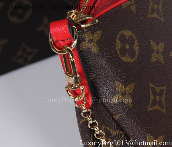 Louis Vuitton M41638  Monogram Canvas PALLAS CLUTCHES Red