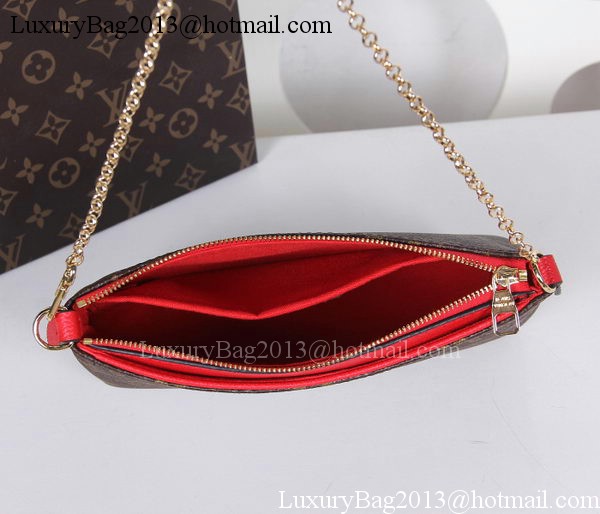 Louis Vuitton M41638  Monogram Canvas PALLAS CLUTCHES Red