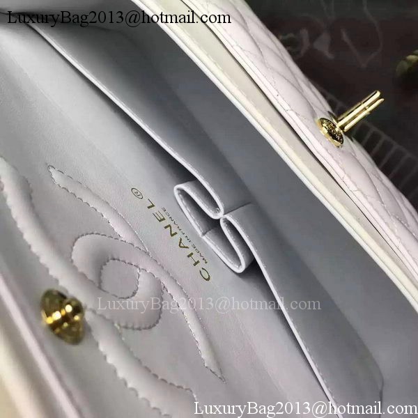 Chanel 2.55 Series Double Flap Bag White Original Patent Leather CF7024 Gold