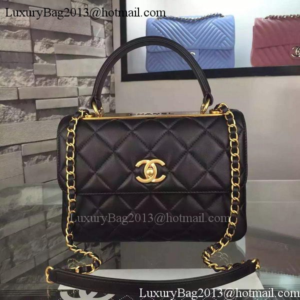Chanel Classic Top Flap Bag Black Original Leather A98079 Gold
