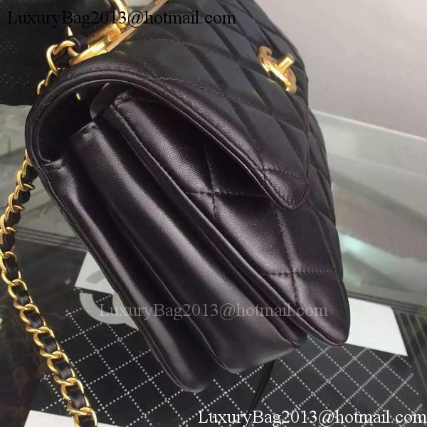 Chanel Classic Top Flap Bag Black Original Leather A98079 Gold