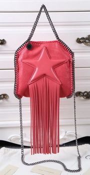 Stella McCartney Falabella Fringed Star Mini Tote Bag SM8855 Light Red