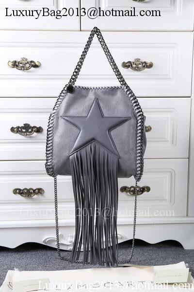 Stella McCartney Falabella Fringed Star Mini Tote Bag SM8865 Dark Grey