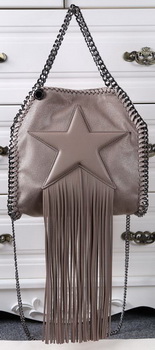 Stella McCartney Falabella Fringed Star Mini Tote Bag SM8865 Khaki