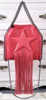 Stella McCartney Falabella Fringed Star Mini Tote Bag SM8865 Light Red