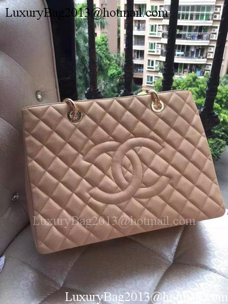 Chanel Shopper Bag Original Calfskin Leather A95021 Apricot