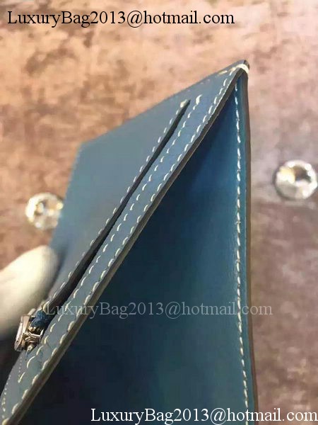 Hermes Bi-Fold Wallet Togo Leather H512 Blue