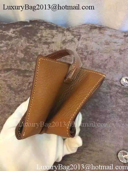 Hermes Bi-Fold Wallet Togo Leather H512 Brown