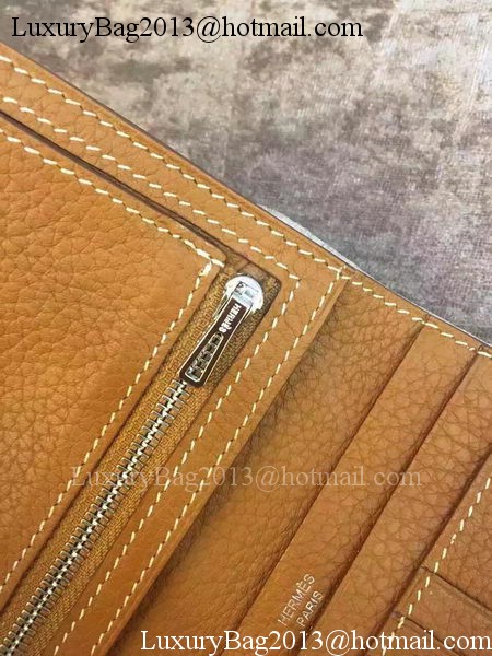 Hermes Bi-Fold Wallet Togo Leather H512 Brown Hermes Bi-Fold Wallet Togo Leather H512 Brown