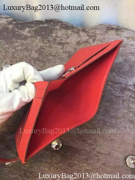 Hermes Bi-Fold Wallet Togo Leather H512 Light Red Hermes Bi-Fold Wallet Togo Leather H512 Light Red