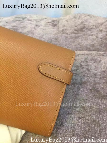 Hermes Kelly Wallet Epsom Leather H009 Brown