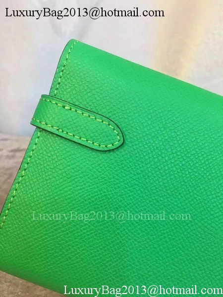 Hermes Kelly Wallet Epsom Leather H009 Green