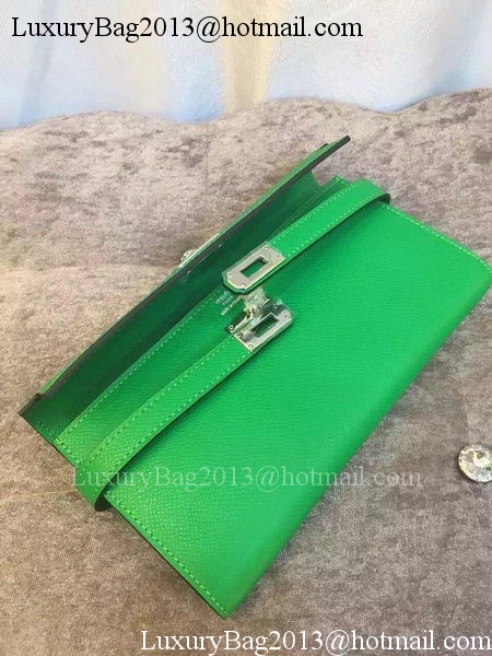 Hermes Kelly Wallet Epsom Leather H009 Green