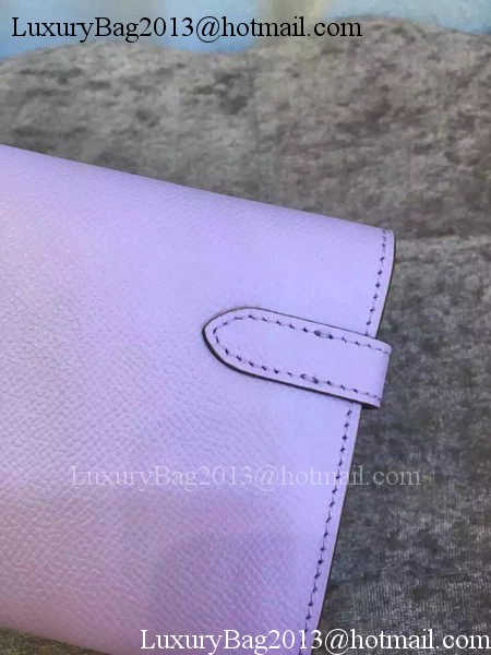 Hermes Kelly Wallet Epsom Leather H009 Lavender