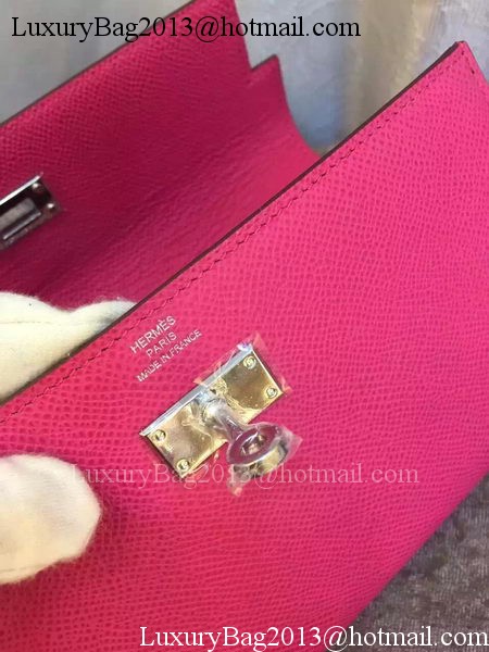 Hermes Kelly Wallet Epsom Leather H009 Rose