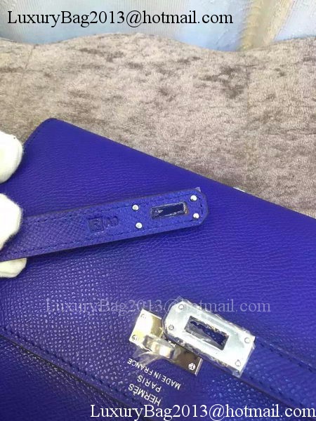 Hermes Kelly Wallet Epsom Leather H009 Royal