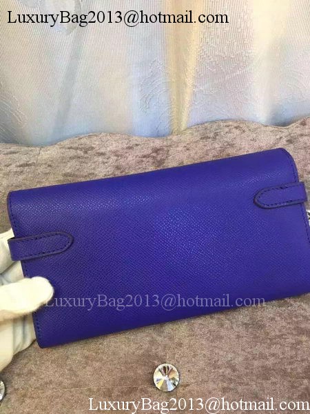 Hermes Kelly Wallet Epsom Leather H009 Royal