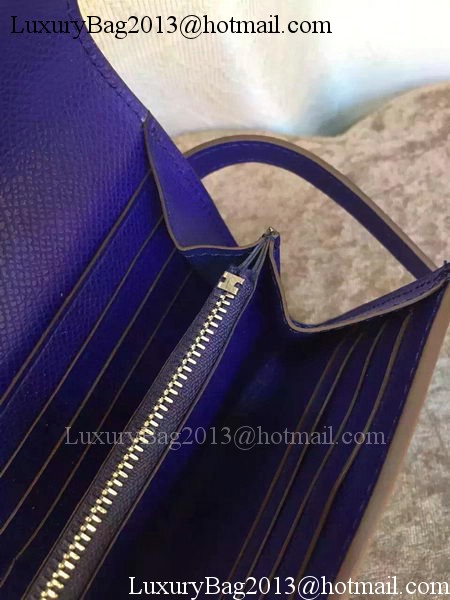 Hermes Kelly Wallet Epsom Leather H009 Royal