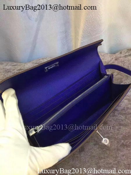 Hermes Kelly Wallet Epsom Leather H009 Royal