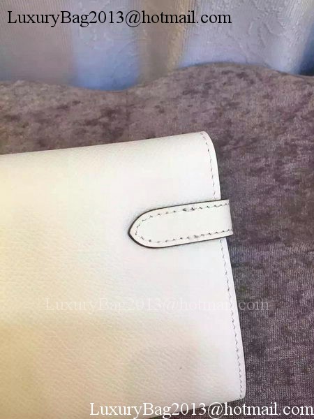 Hermes Kelly Wallet Epsom Leather H009 White