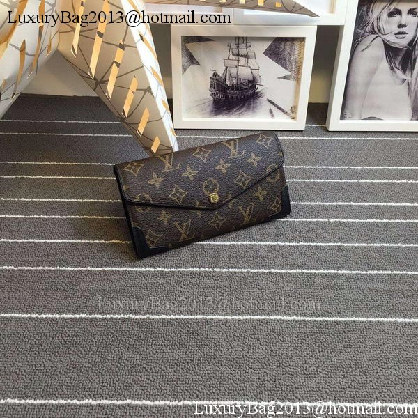 Louis Vuitton Monogram Canvas SARAH WALLET RETIRO M41951 Black