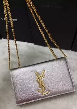 Yves Saint Laurent Cross-body Shoulder Bag Y9015 Silver