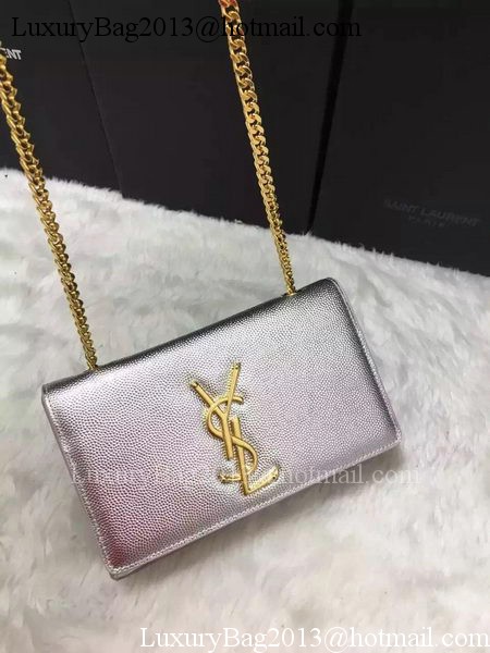 Yves Saint Laurent Cross-body Shoulder Bag Y9015 Silver