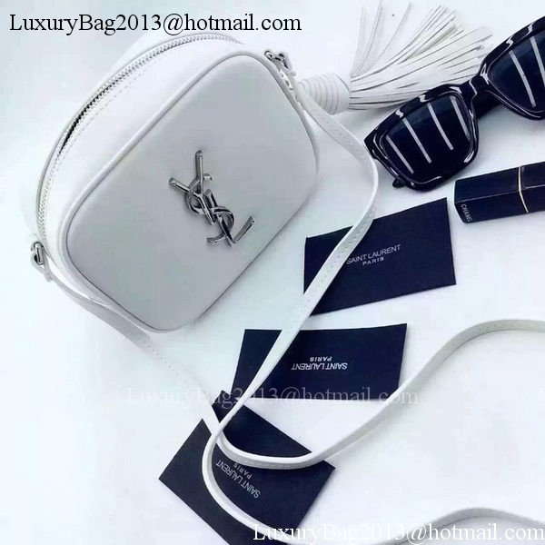 Yves Saint Laurent Monogram Blogger Bag Y16SS White