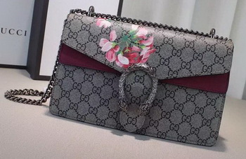 Gucci 400249 Rose Dionysus GG Supreme Canvas Shoulder Bag