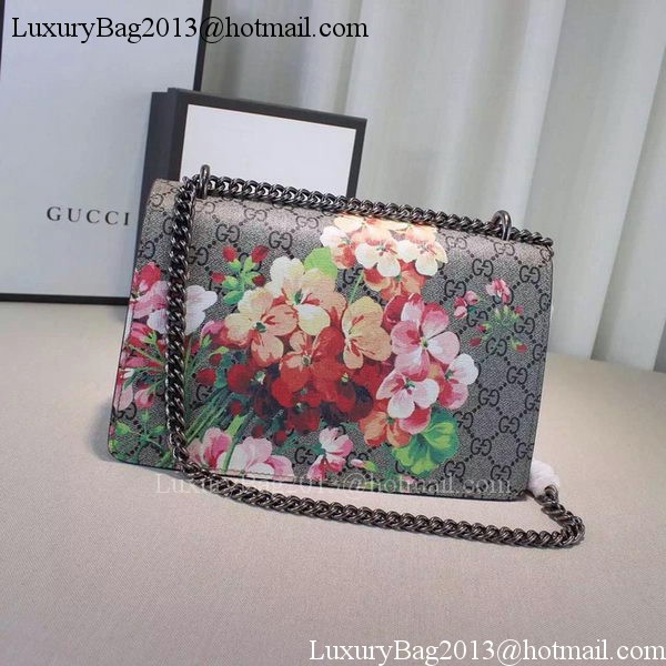 Gucci 400249 Rose Dionysus GG Supreme Canvas Shoulder Bag