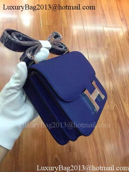 Hermes Constance Bag Calfskin Leather H9999 Blue