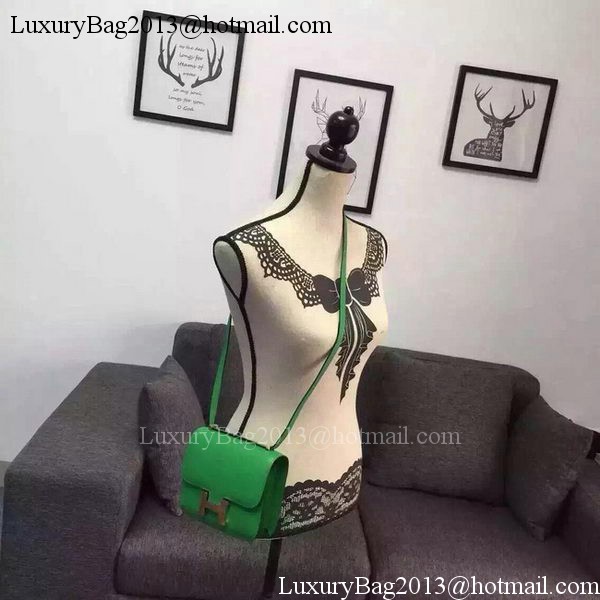 Hermes Constance Bag Calfskin Leather H9999 Light Green