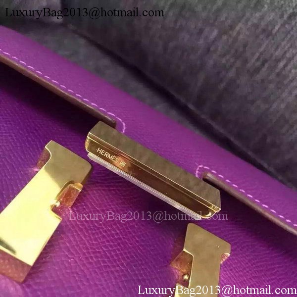 Hermes Constance Bag Calfskin Leather H9999 Purple