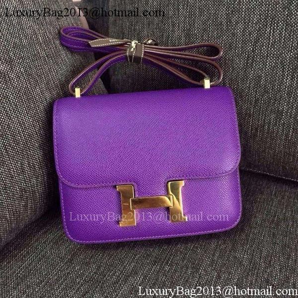 Hermes Constance Bag Calfskin Leather H9999 Violet