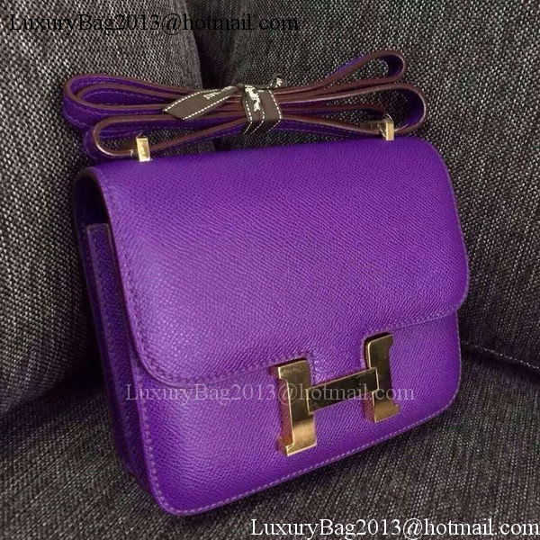 Hermes Constance Bag Calfskin Leather H9999 Violet