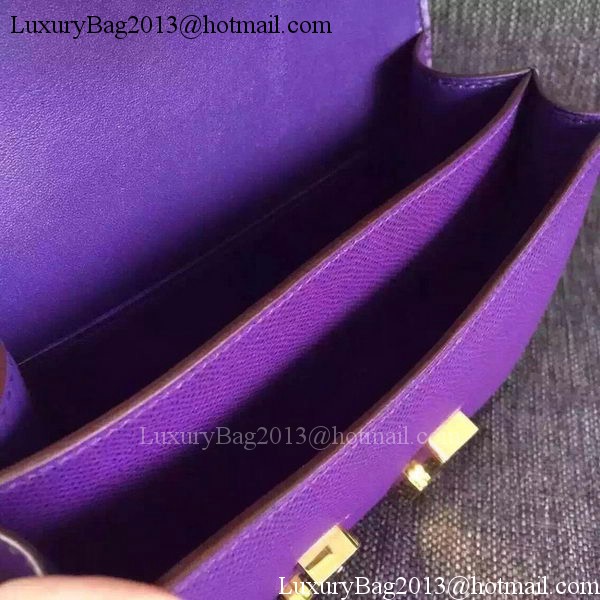 Hermes Constance Bag Calfskin Leather H9999 Violet