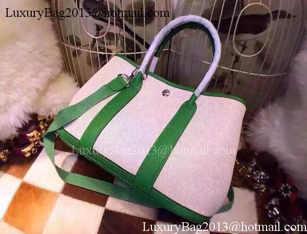 Hermes Garden Party 36cm Tote Bags Canvas HGP1927 Green