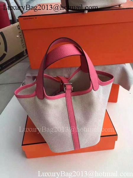 Hermes Picotin Lock 18cm Bag Canvas HPL8618T Pink