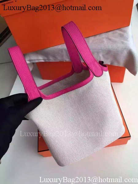 Hermes Picotin Lock 18cm Bag Canvas HPL8618T Rose