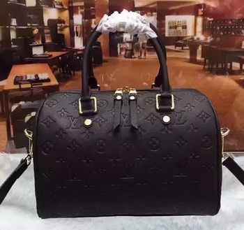 Louis Vuitton Monogram Empreinte Speedy 30 Bag M40762 Black
