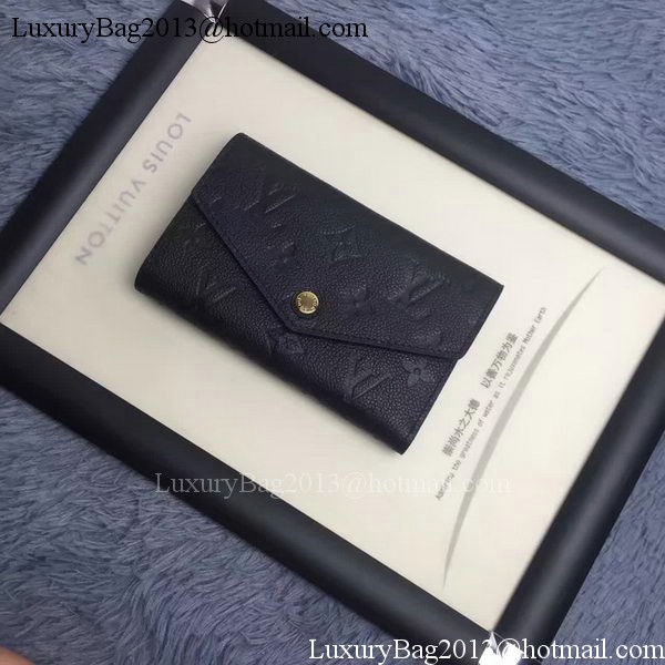 Louis Vuitton Monogram Empreinte COMPACT CURIEUSE WALLET M60568 Black