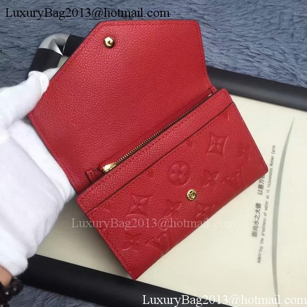 Louis Vuitton Monogram Empreinte COMPACT CURIEUSE WALLET M60568 Red