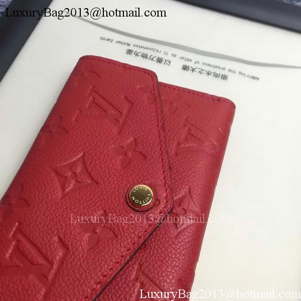 Louis Vuitton Monogram Empreinte COMPACT CURIEUSE WALLET M60568 Red