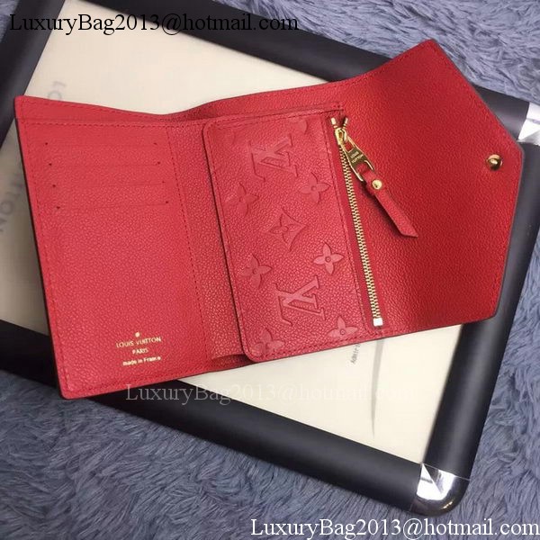 Louis Vuitton Monogram Empreinte COMPACT CURIEUSE WALLET M60568 Red