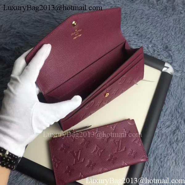 Louis Vuitton Monogram Empreinte WALLET M60565 Purple