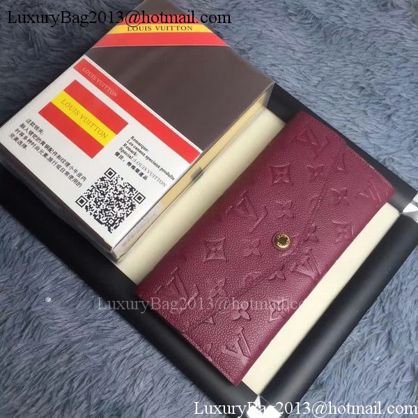 Louis Vuitton Monogram Empreinte WALLET M60565 Purple