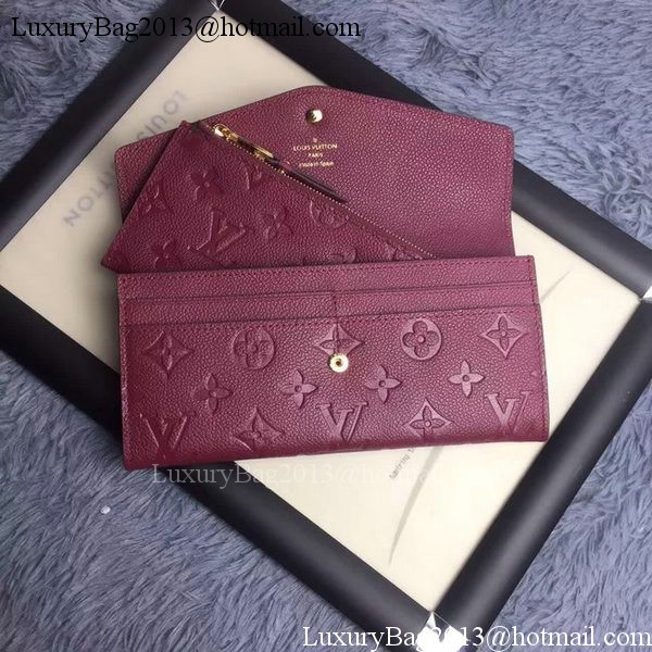 Louis Vuitton Monogram Empreinte WALLET M60565 Purple