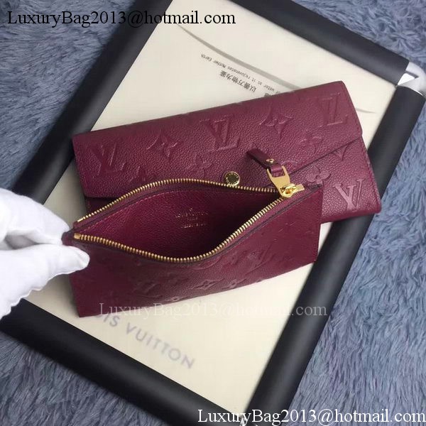 Louis Vuitton Monogram Empreinte WALLET M60565 Purple