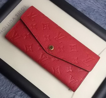 Louis Vuitton Monogram Empreinte WALLET M60565 Red
